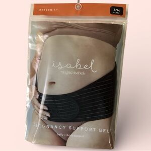 Isabel Maternity Pregnancy Support Belt - Black (S/M)